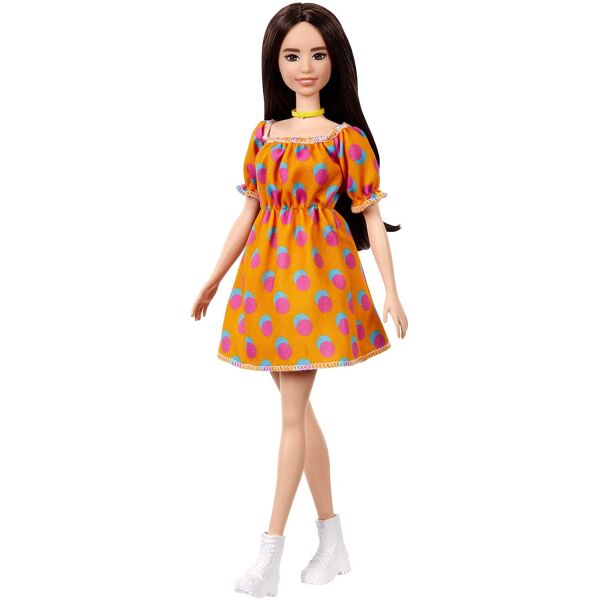 Кукла Barbie Fashionistas Doll #160 Барби Модница в платье в горошек с открытыми плечами (GRB52)
Кукла Barbie Fashionistas Doll #160 Барби Модница в платье в горошек с открытыми плечами (GRB52)