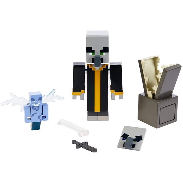 Игровой набор фигурок Mattel Minecraft Evoker and Vexes Майнкрафт Заклинатель Эвокер и Векс (GTL35)
Игровой набор фигурок Mattel Minecraft Evoker and Vexes Майнкрафт Заклинатель Эвокер и Векс (GTL35)
