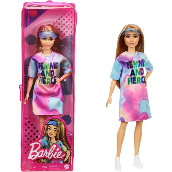 Кукла Barbie Fashionistas Doll #159 Барби Модница в розово-голубом платье и кепке-козырьке (GRB51)
Кукла Barbie Fashionistas Doll #159 Барби Модница в розово-голубом платье и кепке-козырьке (GRB51)