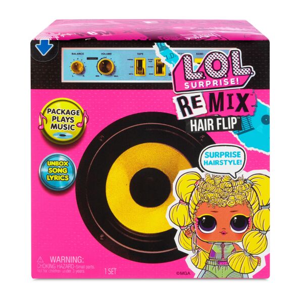 Игровой набор с куклой L.O.L. Surprise! Remix Hair Flip Dolls Музыкальный сюрприз (566977E7C)
Игровой набор с куклой L.O.L. Surprise! Remix Hair Flip Dolls Музыкальный сюрприз (566977E7C)