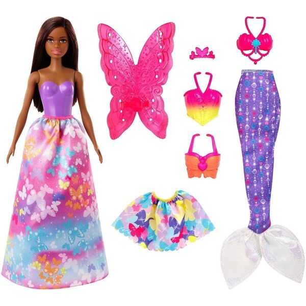 Кукла Barbie Dreamtopia Doll and Fashions Dress Up Gift Set, Brunette Фея Русалка Сказочное превращение (GJK41)
Кукла Barbie Dreamtopia Doll and Fashions Dress Up Gift Set, Brunette Фея Русалка Сказочное превращение (GJK41)