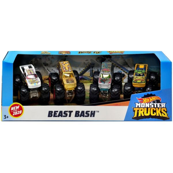 Набор машинок Hot Wheels Monster Trucks BEAST BASH 1:64 Внедорожник 4 шт. GBP23 – GJG94