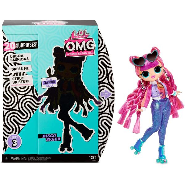 Игровой набор с куклой LOL Surprise! OMG Series 3 Roller Chick Роллерша Диско Скейтер (567196)
Игровой набор с куклой LOL Surprise! OMG Series 3 Roller Chick Роллерша Диско Скейтер (567196)