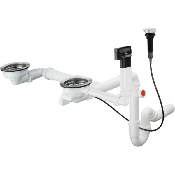 Сифон Hansgrohe D17-11 Automatic с переливом для мойки из композита на две чаши 43938000
Сифон Hansgrohe D17-11 Automatic с переливом для мойки из композита на две чаши 43938000