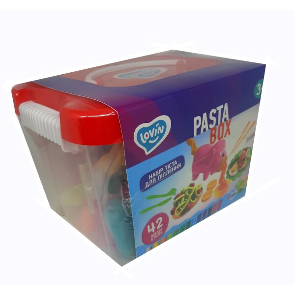 Набор для творчества ТМ Lovin Play dough Maxi box, 42 стыка, в пластиковом боксе, 24*18*16 см
Набор для творчества ТМ Lovin Play dough Maxi box, 42 стыка, в пластиковом боксе, 24*18*16 см