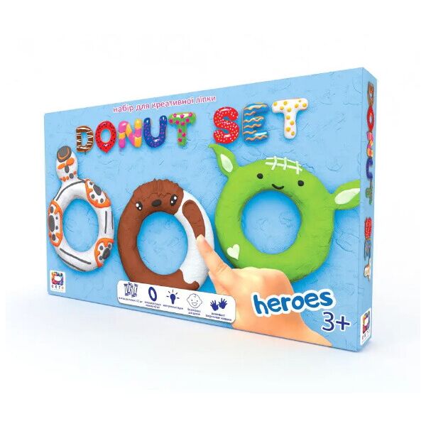 Набор для лепки TM Moon Light Clay Donut Set HEROES легкий пластилин, в кор. 32*19*3см
Набор для лепки TM Moon Light Clay Donut Set HEROES легкий пластилин, в кор. 32*19*3см