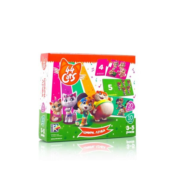 Игра развивающая "44 Коты. Цифры. Счет", украинский, в корр. 21*5*18см, Украина, ТМ Влады Тойс
Игра развивающая "44 Коты. Цифры. Счет", украинский, в корр. 21*5*18см, Украина, ТМ Влады Тойс