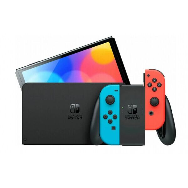 Портативная игровая приставка nintendo switch oled with neon blue and neon red joy-con + nintendo switch v2 mario red & blue edition
Портативная игровая приставка nintendo switch oled with neon blue and neon red joy-con + nintendo switch v2 mario red & blue edition