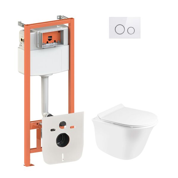 Набор Qtap инсталляция 4 в 1 с панелью смыва Nest (QT0133M425 + QT0111M11V1114W) + унитаз с сиденьем Virgo QT1833051ERW
Набор Qtap инсталляция 4 в 1 с панелью смыва Nest (QT0133M425 + QT0111M11V1114W) + унитаз с сиденьем Virgo QT1833051ERW