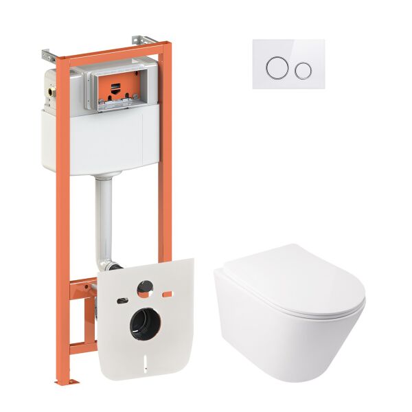 Набор Qtap инсталляция 4 в 1 с панелью смыва Nest (QT0133M425 + QT0111M11V1114W) + унитаз с сиденьем Swan QT16335178W
Набор Qtap инсталляция 4 в 1 с панелью смыва Nest (QT0133M425 + QT0111M11V1114W) + унитаз с сиденьем Swan QT16335178W