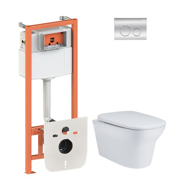 Набор Qtap инсталляция 4 в 1 с панелью смыва Nest (QT0133M425 + QT0111M11112CRM) + унитаз с сиденьем Gemini QT25332614EW
Набор Qtap инсталляция 4 в 1 с панелью смыва Nest (QT0133M425 + QT0111M11112CRM) + унитаз с сиденьем Gemini QT25332614EW