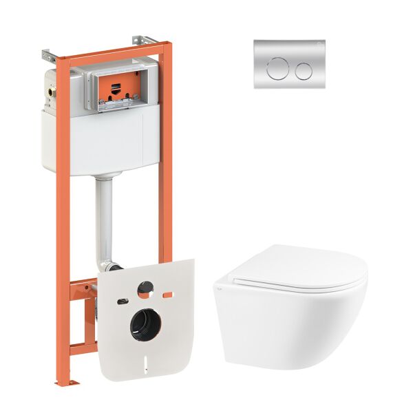 Набор Qtap инсталляция 4 в 1 с панелью смыва Nest (QT0133M425 + QT0111M11112CRM) + унитаз с сиденьем Robin QT1333046ERW
Набор Qtap инсталляция 4 в 1 с панелью смыва Nest (QT0133M425 + QT0111M11112CRM) + унитаз с сиденьем Robin QT1333046ERW