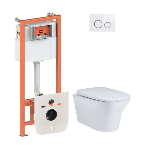 Набор Qtap инсталляция 4 в 1 с панелью смыва Nest (QT0133M425 + QT0111M11V1114W) + унитаз с сиденьем Gemini QT25332614EW
Набор Qtap инсталляция 4 в 1 с панелью смыва Nest (QT0133M425 + QT0111M11V1114W) + унитаз с сиденьем Gemini QT25332614EW