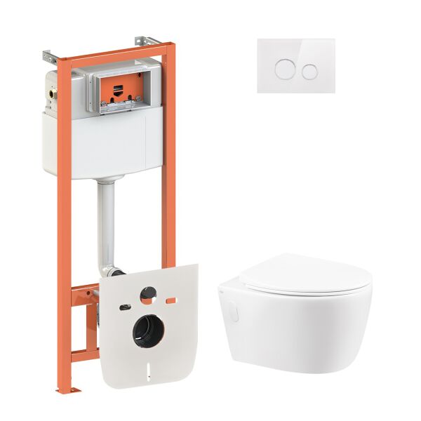 Набор Qtap инсталляция 4 в 1 с панелью смыва Nest (QT0133M425 + QT0111V1164GW) + унитаз с сиденьем Leo QT11331002ERW
Набор Qtap инсталляция 4 в 1 с панелью смыва Nest (QT0133M425 + QT0111V1164GW) + унитаз с сиденьем Leo QT11331002ERW