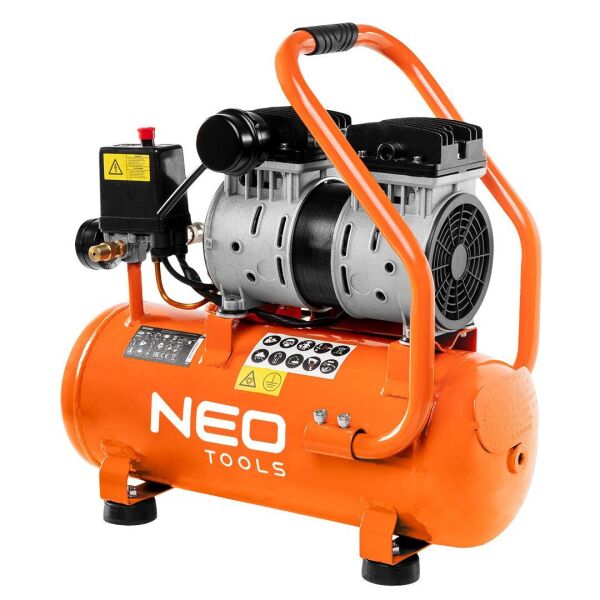 Neo Tools 12K020 Компрессор, безмасляный, 230В, 12л, 8 Бар, 105л/мин, 500Вт, прямой привод, индукционный, IP20
Neo Tools 12K020 Компрессор, безмасляный, 230В, 12л, 8 Бар, 105л/мин, 500Вт, прямой привод, индукционный, IP20