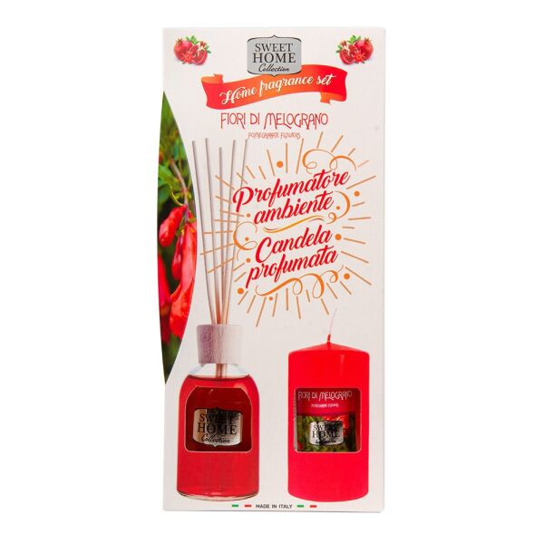 Набор подарочный Sweet Home ароматизатор для дома POMEGRANАTE FLOWERS 100 мл + свеча 135 г
Набор подарочный Sweet Home ароматизатор для дома POMEGRANАTE FLOWERS 100 мл + свеча 135 г