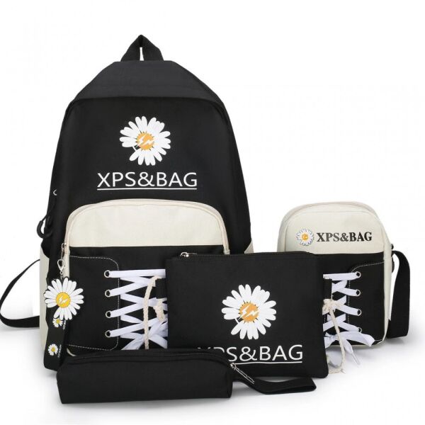 Комплект 4 в 1 рюкзак подростковый BR-S XPS and BAG для девочки, пенал, сумка и клатч черно-белый 1579641745
Комплект 4 в 1 рюкзак подростковый BR-S XPS and BAG для девочки, пенал, сумка и клатч черно-белый 1579641745