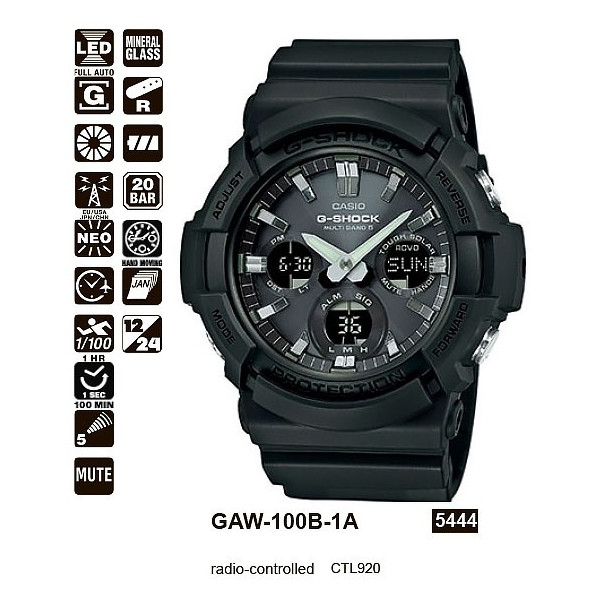 Наручные часы Casio GAW-100-1AER