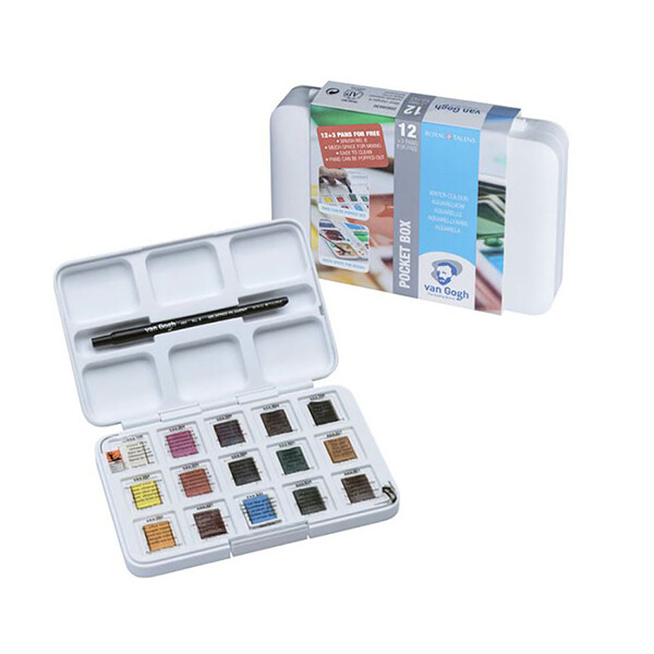 Набор акварельных красок Royal Talens Van Gogh Pocket box 12 + 3 цветов пластиковый пенал (20808632)
Набор акварельных красок Royal Talens Van Gogh Pocket box 12 + 3 цветов пластиковый пенал (20808632)