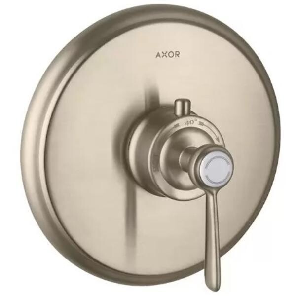 Смеситель-термостат центральный Axor Montreux никель 
Смеситель-термостат центральный Axor Montreux никель