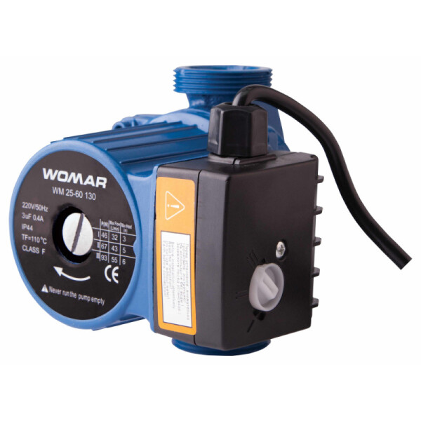 Насос циркуляционный WOMAR 25/60/130 
Насос циркуляционный WOMAR 25/60/130