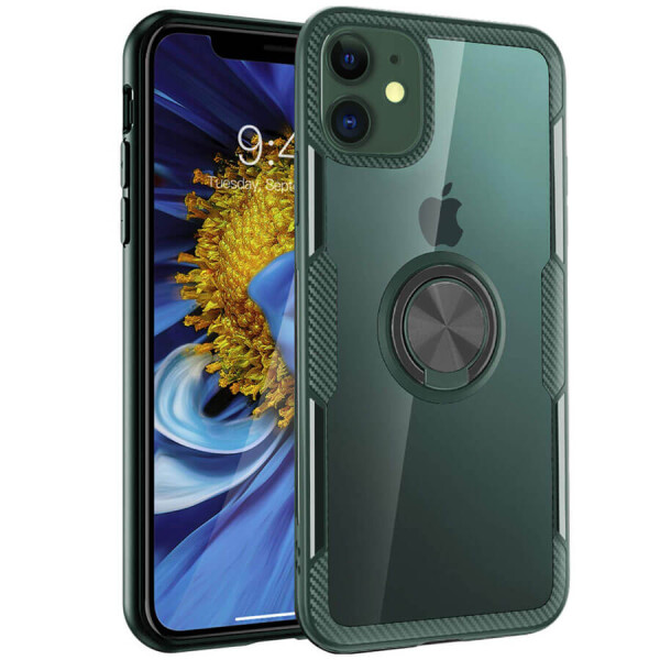 TPU+PC чехол Deen CrystalRing под магнитный держатель для Apple iPhone 11 (6.1") Бесцветный / Темно-зеленый
TPU+PC чехол Deen CrystalRing под магнитный держатель для Apple iPhone 11 (6.1") Бесцветный / Темно-зеленый