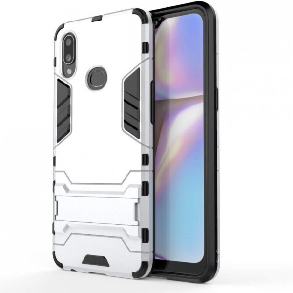 Ударопрочный чехол-подставка Transformer для Samsung Galaxy A10s с мощной защитой корпуса Серебряный / Satin Silver
Ударопрочный чехол-подставка Transformer для Samsung Galaxy A10s с мощной защитой корпуса Серебряный / Satin Silver