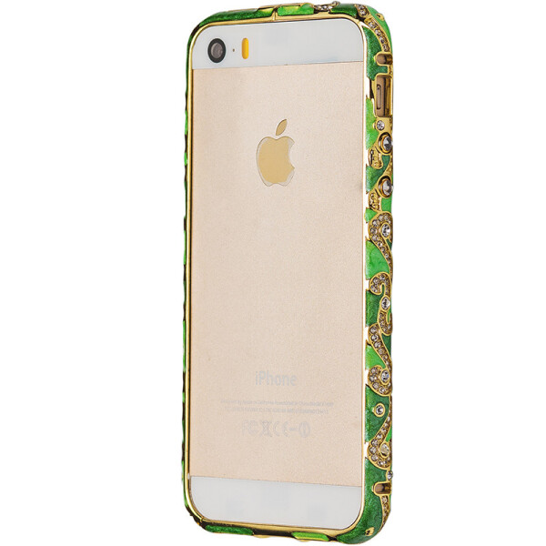 Чехол-бампер DK металл керамика с камнями для Apple iPhone 5 / 5S / SE (light green / green)
Чехол-бампер DK металл керамика с камнями для Apple iPhone 5 / 5S / SE (light green / green)