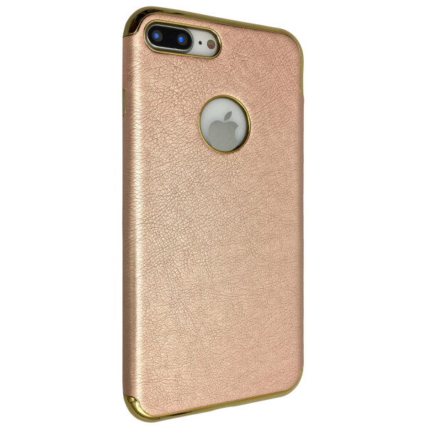 Чехол-накладка DK силикон хром борт кожа под лого для Apple iPhone 7 / 8 Plus (rose gold)
Чехол-накладка DK силикон хром борт кожа под лого для Apple iPhone 7 / 8 Plus (rose gold)