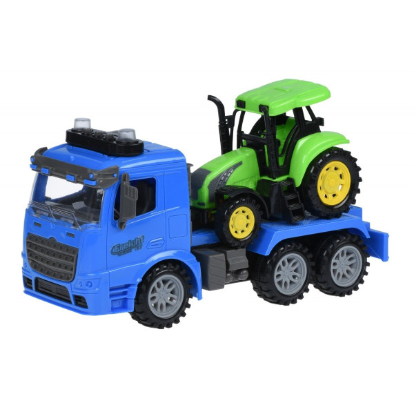 Машинка инерционная Same Toy Truck Тягач желый с трактором со светом и звуком 98-613AUt-1
Машинка инерционная Same Toy Truck Тягач желый с трактором со светом и звуком 98-613AUt-1