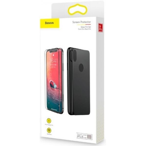 Защитное стекло Baseus Glass Film Set (Front film+Back film) For iPhone X/XS Black (SGAPIPH58-TZ01)
Защитное стекло Baseus Glass Film Set (Front film+Back film) For iPhone X/XS Black (SGAPIPH58-TZ01)