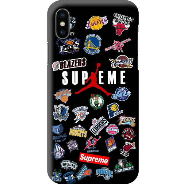 Силиконовый чехол бампер FTS для Apple iPhone X/Xs c рисунком Черный Баскетбольный Supreme
Силиконовый чехол бампер FTS для Apple iPhone X/Xs c рисунком Черный Баскетбольный Supreme