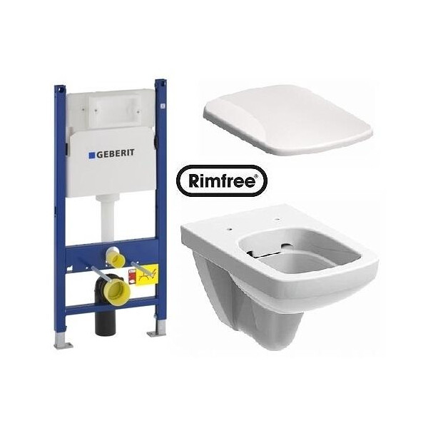 Унитаз KOLO Польша Комплект: NOVA PRO Rimfree прямоуг., Geberit Duofix 3в1, сид. Duroplast soft-close
Унитаз KOLO Польша Комплект: NOVA PRO Rimfree прямоуг., Geberit Duofix 3в1, сид. Duroplast soft-close