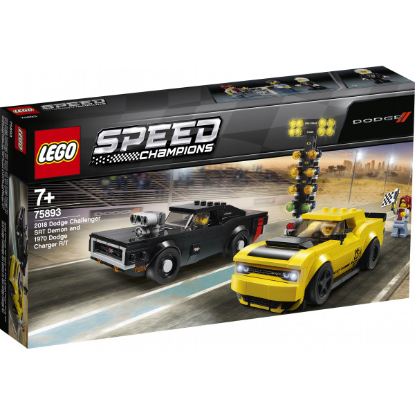 Конструктор LEGO Speed Champions Автомобили 2018 Dodge Challenger SRT Demon та 1970 Dodge Charger (75893)
Конструктор LEGO Speed Champions Автомобили 2018 Dodge Challenger SRT Demon та 1970 Dodge Charger (75893)