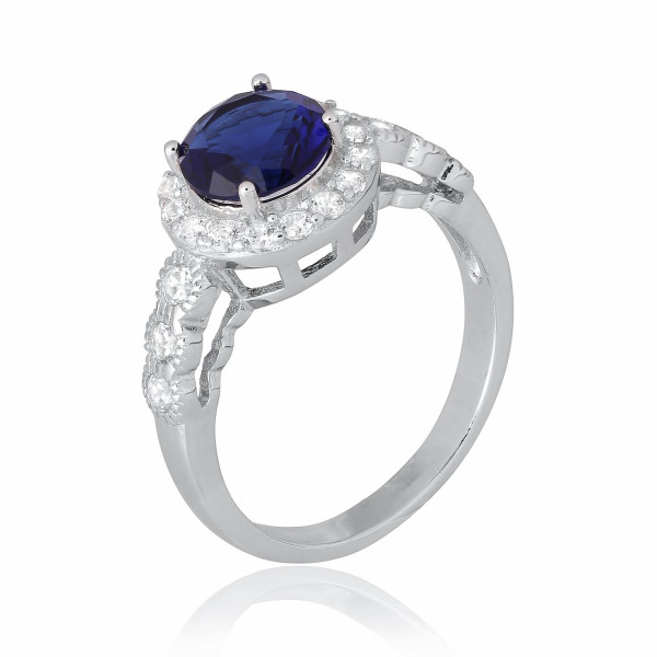 Кольцо из серебра с куб. циркониями, размер 18.5 (283136) 
Кольцо из серебра с куб. циркониями, размер 18.5 (283136)