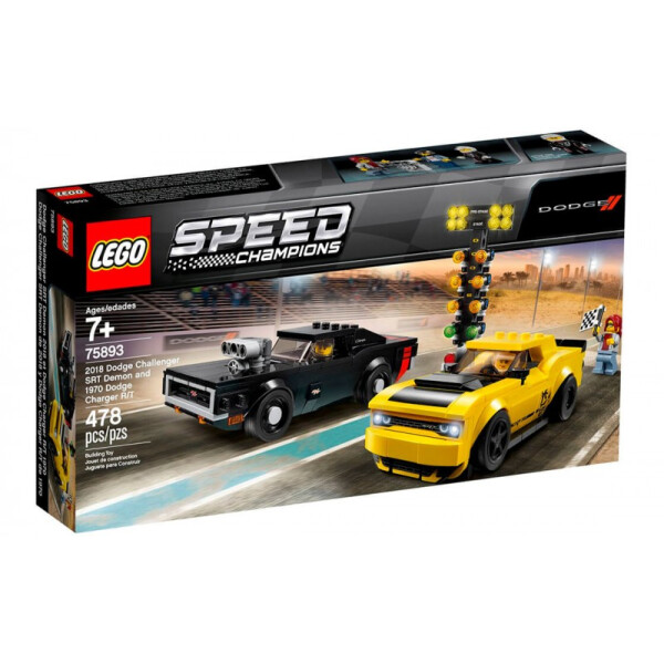 LEGO Speed Champions Автомобили 2018 Dodge Challenger SRT Demon та 1970 Dodge Charger (75893)
LEGO Speed Champions Автомобили 2018 Dodge Challenger SRT Demon та 1970 Dodge Charger (75893)