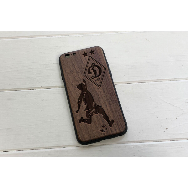Деревянный чехол SkinWood Американский орех премиум для iPhone 6/6S с дизайнерской гравировкой Динамо
Деревянный чехол SkinWood Американский орех премиум для iPhone 6/6S с дизайнерской гравировкой Динамо