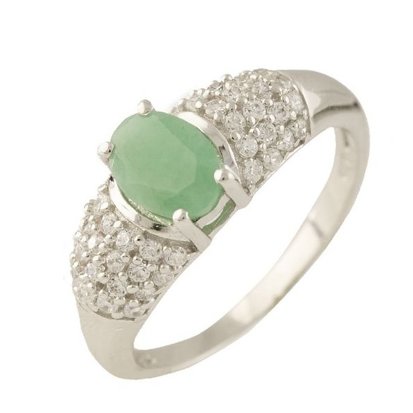 Кольцо из серебра с изумрудом и куб. циркониями, размер 17.5 (1659048)
Кольцо из серебра с изумрудом и куб. циркониями, размер 17.5 (1659048)