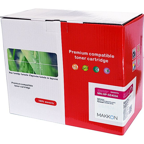 Makkon HP CLJ CE403A (507A) (SE403A) 6k magenta (MN-HP-SE403A) 
Makkon HP CLJ CE403A (507A) (SE403A) 6k magenta (MN-HP-SE403A)