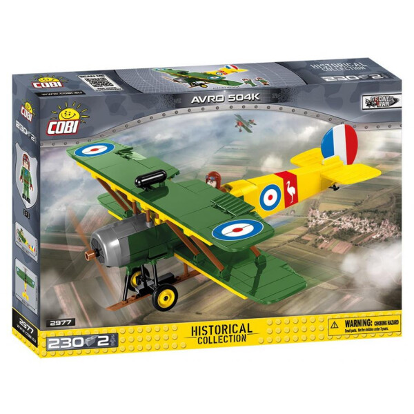 Конструктор Cobi Самолет AVRO 504K 230 деталей (COBI-2977)
Конструктор Cobi Самолет AVRO 504K 230 деталей (COBI-2977)