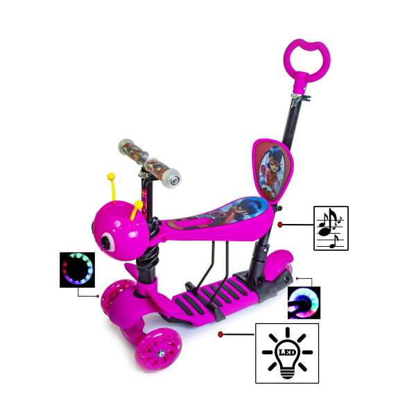 Самокат Scooter "Пчелка" 5in1. Леди Баг. Pink (многофункциональный, со светом и музыкой)
Самокат Scooter "Пчелка" 5in1. Леди Баг. Pink (многофункциональный, со светом и музыкой)