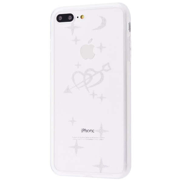 Чехол-накладка Brand transparent case (PC+TPU) iPhone 7 Plus/8 Plus heart_and_stars_silver 
Чехол-накладка Brand transparent case (PC+TPU) iPhone 7 Plus/8 Plus heart_and_stars_silver