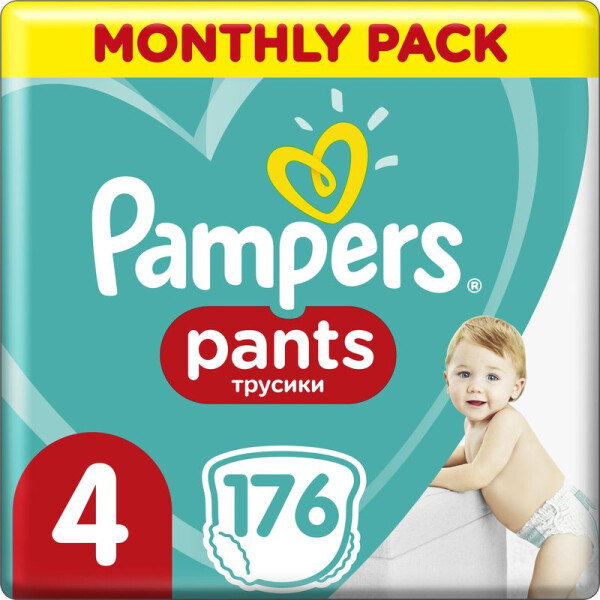 Подгузники - трусики Pampers Pants размер 4 (Maxi) 9-15 кг, 176 подгузников (8001090807922)
Подгузники - трусики Pampers Pants размер 4 (Maxi) 9-15 кг, 176 подгузников (8001090807922)