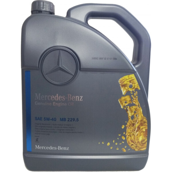 Моторное масло Mercedes Benz Genuine Engine Oil MB 229.5 5W40 5 л (A000989920213AIFE)
Моторное масло Mercedes Benz Genuine Engine Oil MB 229.5 5W40 5 л (A000989920213AIFE)