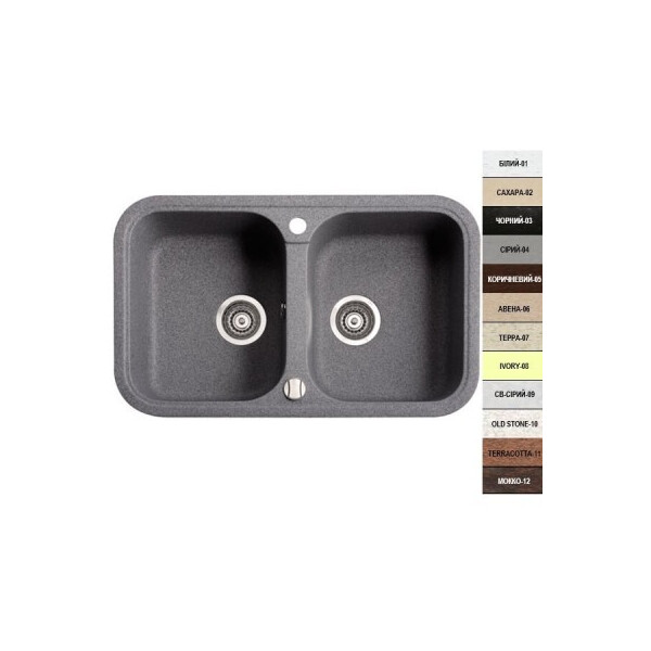 Кухонная мойка ARGO Gemelli 770х470х190 терракотта, с отверстием для смесителя и переливом
Кухонная мойка ARGO Gemelli 770х470х190 терракотта, с отверстием для смесителя и переливом
