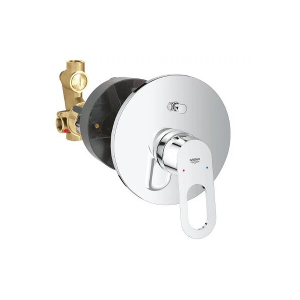 Смеситель для ванны и душа однорычажный скрытого монтажа Grohe BAU LOOP 29081000 (25672)
Смеситель для ванны и душа однорычажный скрытого монтажа Grohe BAU LOOP 29081000 (25672)