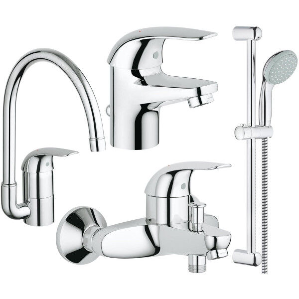 Набор смесителей для ванной Grohe Euroeco 123242K (23262000+32743000+27598001+32752000) (41316)
Набор смесителей для ванной Grohe Euroeco 123242K (23262000+32743000+27598001+32752000) (41316)