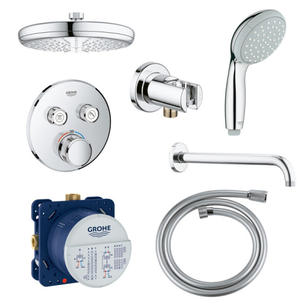 Набор смесителей скрытого монтажа на 2 потребителя Grohe SmartControl 34614SC0 хром (47212)
Набор смесителей скрытого монтажа на 2 потребителя Grohe SmartControl 34614SC0 хром (47212)
