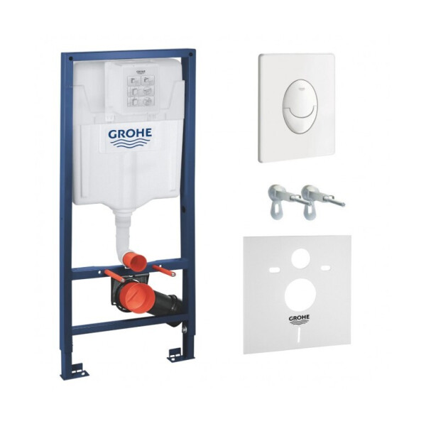 Инсталляция для подвесного унитаза с прокладкой 4в1 GROHE RAPID SL 38722001+37131000 белый (52743)
Инсталляция для подвесного унитаза с прокладкой 4в1 GROHE RAPID SL 38722001+37131000 белый (52743)