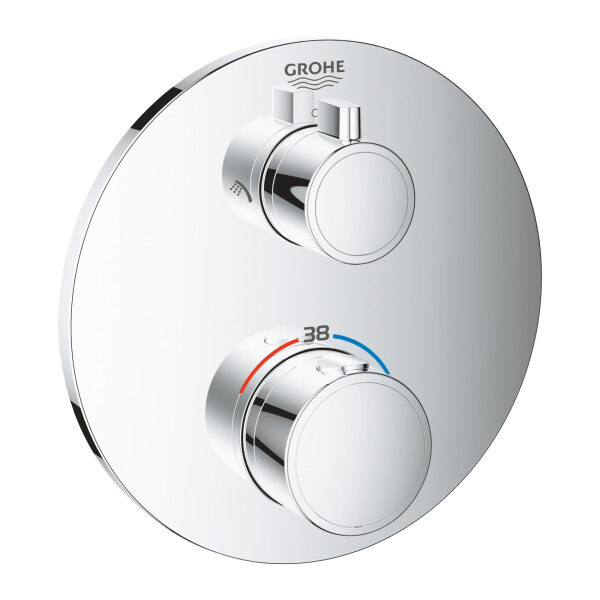 Смеситель термостатический для душа GROHE Grohtherm 24076000 с переключателем на 2 положения верхний/ручной душ (60165)
Смеситель термостатический для душа GROHE Grohtherm 24076000 с переключателем на 2 положения верхний/ручной душ (60165)